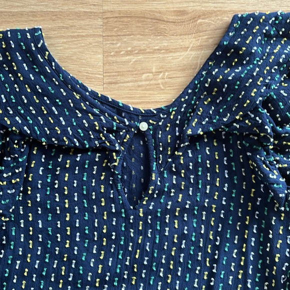 LOFT flutter sleeve blouse-Large - Picture 3 of 5